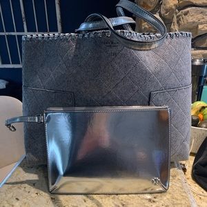 Tory Burch Block- T Felt Tote
